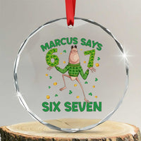 Marcus The Worm St Patricks Day Crystal Glass Ornament Funny 67 Six Seven Hands Meme