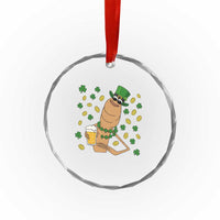 Marcus The Worm St Patricks Day Crystal Glass Ornament Funny Drinking Irish Beer Ireland
