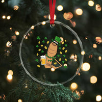 Marcus The Worm St Patricks Day Crystal Glass Ornament Funny Drinking Irish Beer Ireland