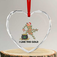 Marcus The Worm St Patricks Day Heart Crystal Glass Ornament I Like This Gold