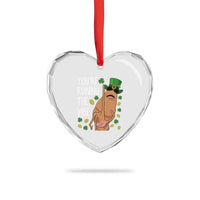 Marcus The Worm St Patricks Day Heart Crystal Glass Ornament You're Ruining The Vibe