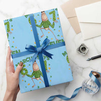 Marcus The Worm St Patricks Day Wrapping Paper Roll Funny 67 Six Seven Hands Meme