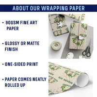 Marcus The Worm St Patricks Day Wrapping Paper Roll Funny 67 Six Seven Hands Meme