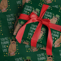 Marcus The Worm St Patricks Day Wrapping Paper Roll You're Ruining The Vibe