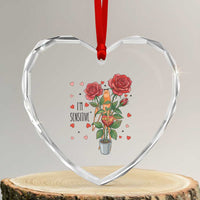 Marcus The Worm Valentine Meme Heart Crystal Glass Ornament I Am Senstive - Wonder Print Shop
