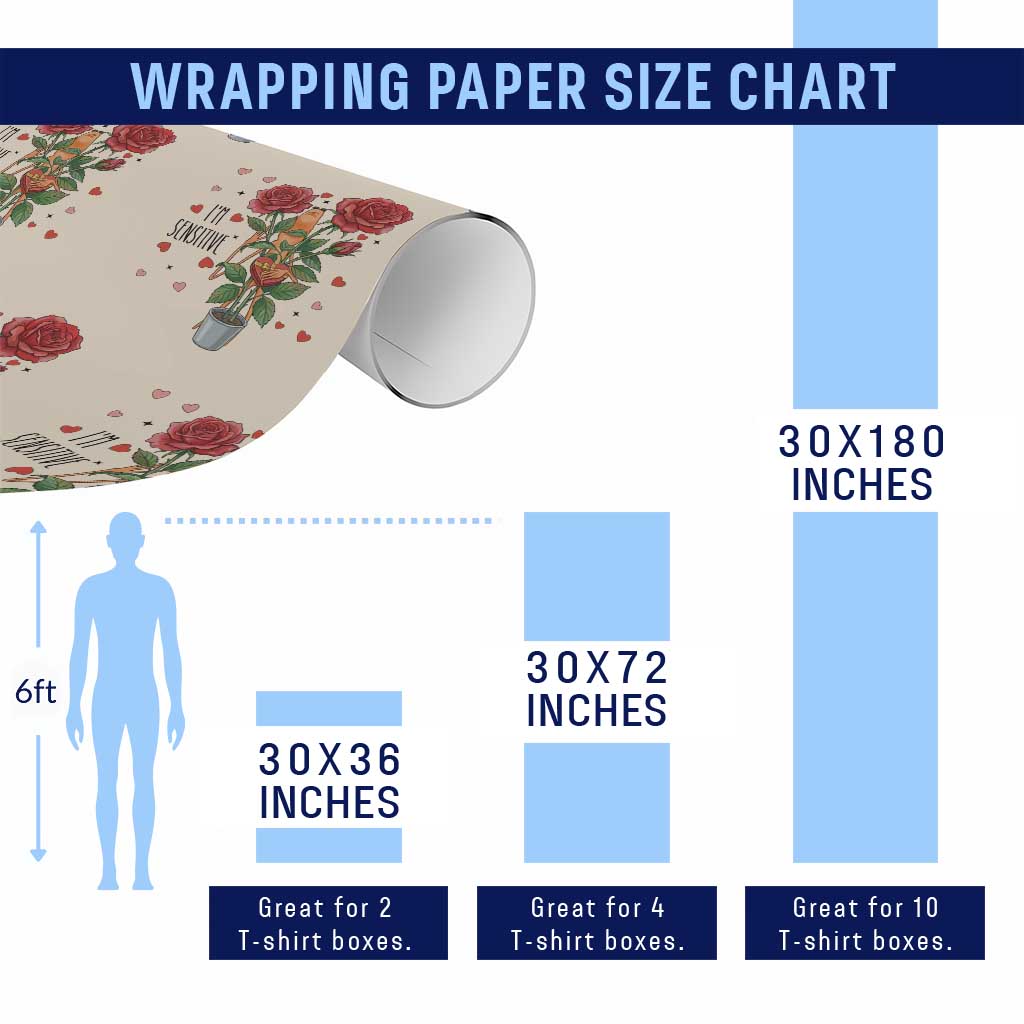 Marcus The Worm Valentine Meme Wrapping Paper Roll I Am Senstive - Wonder Print Shop