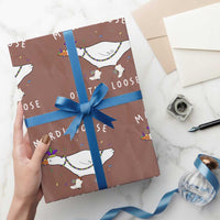 Mardi Goose On The Loose Wrapping Paper Roll Funny Mardi Gras Carnival Parade