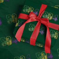 Mardi Gras 504 Nola New Orleans Louisiana LA Wrapping Paper Roll