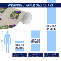 Mardi Gras Alligator Wrapping Paper Roll Funny Six Seven MAGA Political Meme