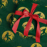 Mardi Gras Bigfoot Wrapping Paper Roll Funny Sasquatch Carnival Trendy Meme