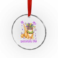 Mardi Gras Cat Crystal Glass Ornament In My Showgirl Era