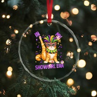 Mardi Gras Cat Crystal Glass Ornament In My Showgirl Era