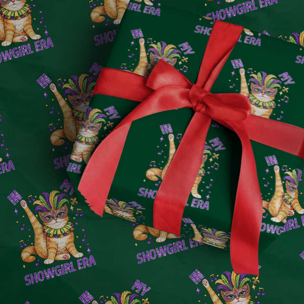 Mardi Gras Cat Wrapping Paper Roll In My Showgirl Era