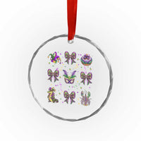 Mardi Gras Coquette Crystal Glass Ornament Glitter Print Louisiana New Orleans Party Custume Beads - Wonder Print Shop