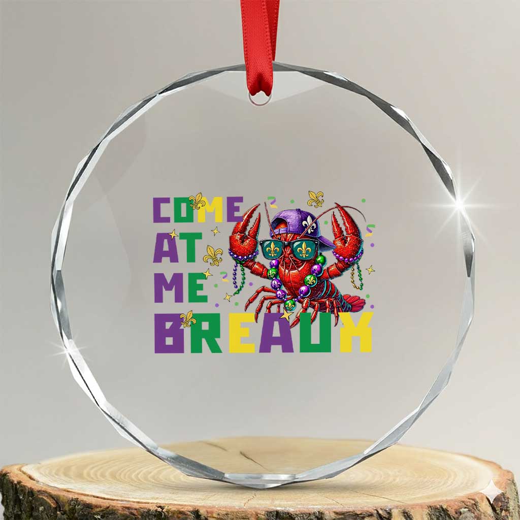 Mardi Gras Crawfish Crystal Glass Ornament Come At Me Breaux