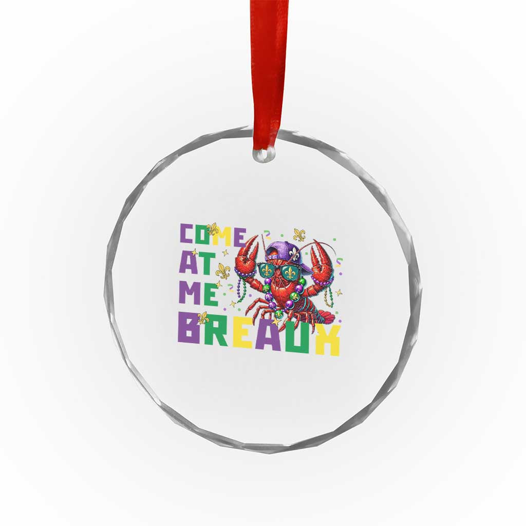 Mardi Gras Crawfish Crystal Glass Ornament Come At Me Breaux