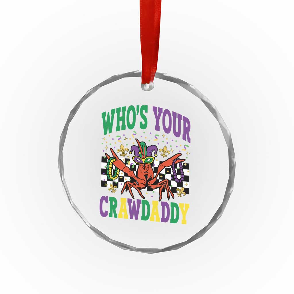 Mardi Gras Crawfish Crystal Glass Ornament Who Is Your Crawdaddy
