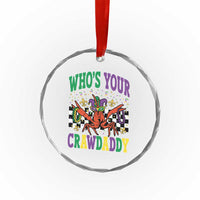 Mardi Gras Crawfish Crystal Glass Ornament Who Is Your Crawdaddy