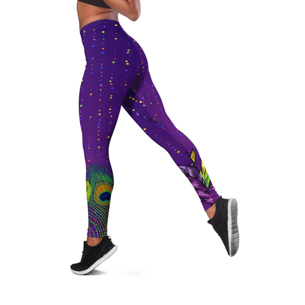 Mardi Gras Festive Confetti Leggings