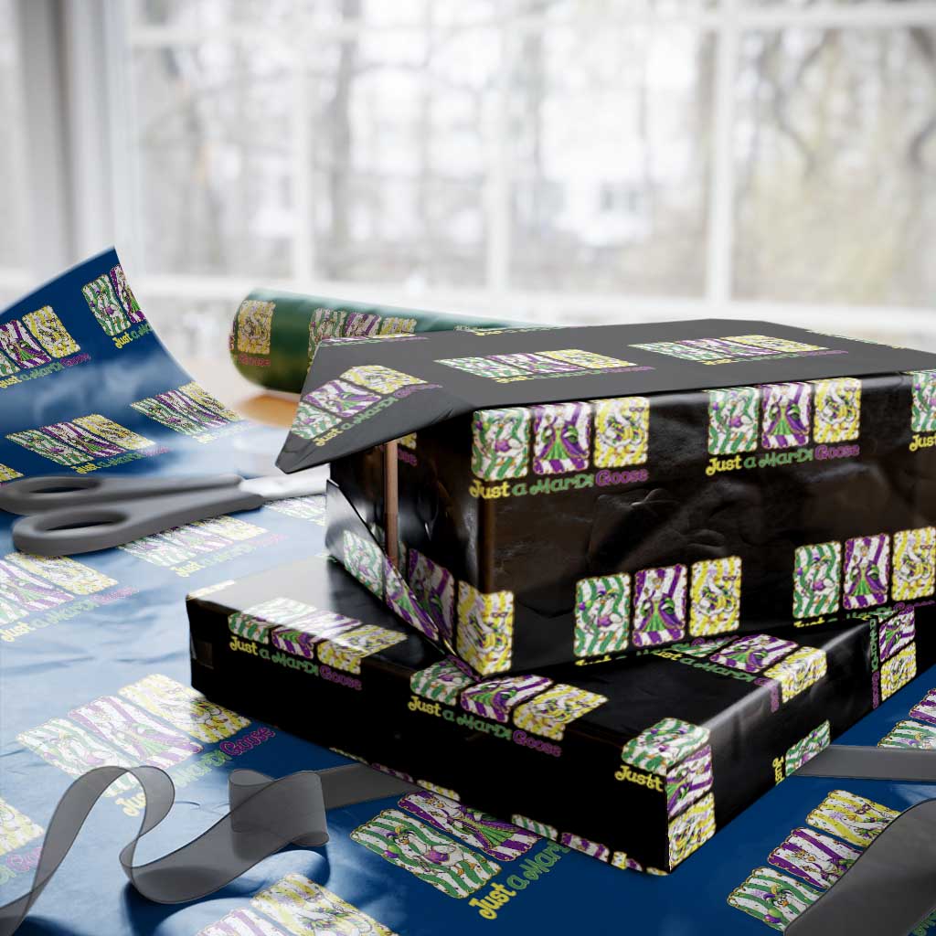 Mardi Gras Goose Wrapping Paper Roll Just A Mardi Goose