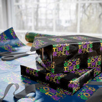 Mardi Gras Let The Good Times Roll Wrapping Paper Roll Funny Carnival