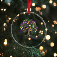 Mardi Gras Mask Tree Crystal Glass Ornament Laissez Les Bon Temps Rouler