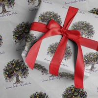 Mardi Gras Mask Tree Wrapping Paper Roll Laissez Les Bon Temps Rouler