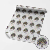 Mardi Gras Mask Tree Wrapping Paper Roll Laissez Les Bon Temps Rouler