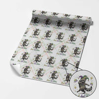 Mardi Gras Raccoon Wrapping Paper Roll Feral And Festive Trased Panda