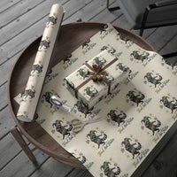 Mardi Gras Raccoon Wrapping Paper Roll Feral And Festive Trased Panda