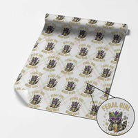 Mardi Gras Raccoon Wrapping Paper Roll Feral Girl Mardi Gras Trash Panda