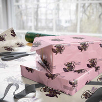 Mardi Gras Raccoon Wrapping Paper Roll Yee Haw Cowboy Mardi Gras Carnival Trendy Meme