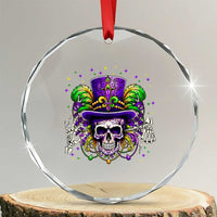 Mardi Gras Skull 67 Six Seven Meme New Orleans Witch Doctor Voodoo Crystal Glass Ornament