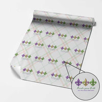 Mardi Gras Wrapping Paper Roll Let The Good Time Roll