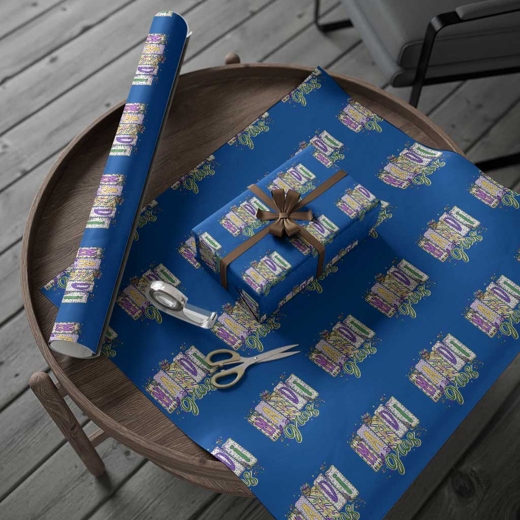 Mardi Gras Wrapping Paper Roll New Orleans Carnival Girly Fat Tuesday