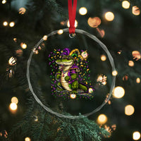 Mardigator Mardi Gras Crystal Glass Ornament Alligator Louisiana New Orleans Party Custume Beads - Wonder Print Shop