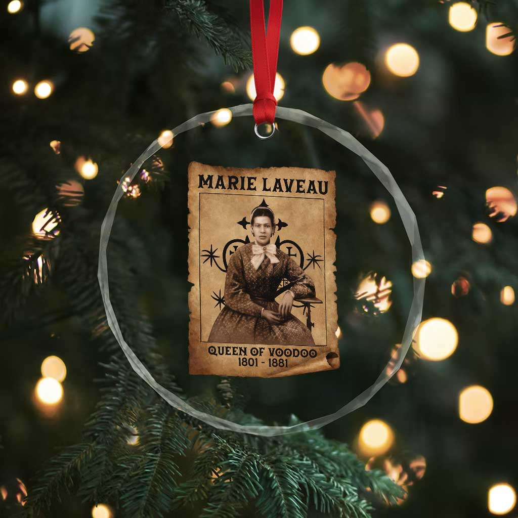 Marie Laveau Crystal Glass Ornament Queen Of  Voodoo New Orleans Hoodoo Rootwork