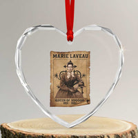 Marie Laveau Heart Crystal Glass Ornament Queen Of  Voodoo New Orleans Hoodoo Rootwork