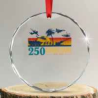 Marine 250th Anniversary Crystal Glass Ornament Patriotic Military Gift for Veterans TS10