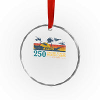 Marine 250th Anniversary Crystal Glass Ornament Patriotic Military Gift for Veterans TS10