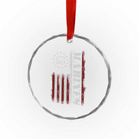 Marine 250th Anniversary Crystal Glass Ornament Retro Patriotic Military Veteran Gift American Flag TS10