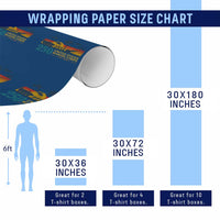 Marine 250th Anniversary Wrapping Paper Roll Patriotic Military Gift for Veterans - Wonder Print Shop