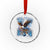 Marine Veteran 250th Anniversary Crystal Glass Ornament Eagle Patriotic Military Gift for Marines Veterans - Wonder Print Shop
