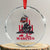 Marine Veteran 250th Anniversary Crystal Glass Ornament Retro Military Corps American Flag - Wonder Print Shop