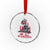 Marine Veteran 250th Anniversary Crystal Glass Ornament Retro Military Corps American Flag - Wonder Print Shop