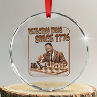 Martin Luther King Crystal Glass Ornament Rejecting Kings Since 1776