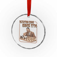 Martin Luther King Crystal Glass Ornament Rejecting Kings Since 1776