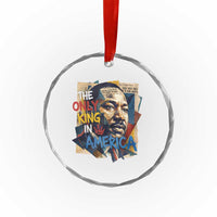Martin Luther King Crystal Glass Ornament The Only King In America No Kings Protest