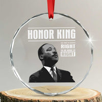 Martin Luther King Crystal Glass Ornament The Time Is Always Right To Do What Is Right - Wonder Print Shop