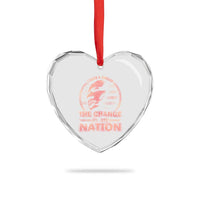 Martin Luther King Heart Crystal Glass Ornament Retro Black History Month Civil Rights - Wonder Print Shop